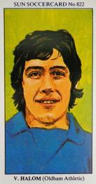1978-79 The Sun Soccercards #822 Vic Halom Front