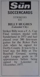 1978-79 The Sun Soccercards #832 Billy Hughes Back