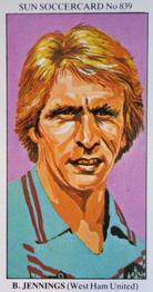 1978-79 The Sun Soccercards #839 Billy Jennings Front