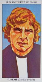 1978-79 The Sun Soccercards #846 David Kemp Front