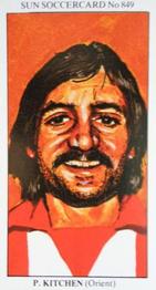 1978-79 The Sun Soccercards #849 Peter Kitchen Front