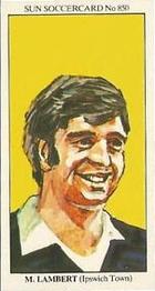 1978-79 The Sun Soccercards #850 Mick Lambert Front