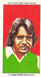 1978-79 The Sun Soccercards #863 Ally MacLeod Front