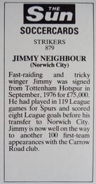 1978-79 The Sun Soccercards #879 Jim Neighbour Back