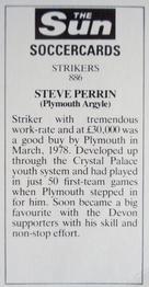 1978-79 The Sun Soccercards #886 Steve Perrin Back