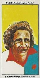 1978-79 The Sun Soccercards #894 John Radford Front