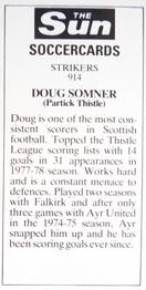 1978-79 The Sun Soccercards #914 Doug Somner Back