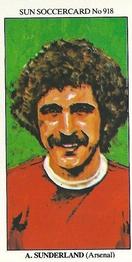 1978-79 The Sun Soccercards #918 Alan Sunderland Front