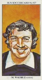 1978-79 The Sun Soccercards #927 Mickey Walsh Front