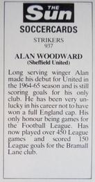 1978-79 The Sun Soccercards #937 Alan Woodward Back