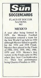 1978-79 The Sun Soccercards #965 National Flag Back