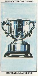 1978-79 The Sun Soccercards #993 Football League Cup Front