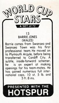 1970 D.C. Thomson World Cup Stars #13 Barrie Jones Back