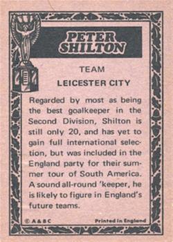 1969-70 A&BC Chewing Gum World Cup Giant Posters - A&BC World Cup Footballers #NNO Peter Shilton Back