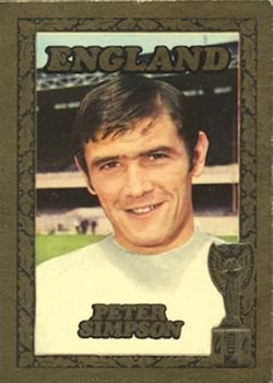 1969-70 A&BC Chewing Gum World Cup Giant Posters - A&BC World Cup Footballers #NNO Peter Simpson Front