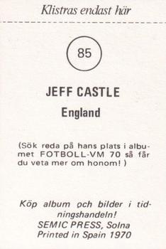 1970 Semic Press Fotboll VM 70 #85 Jeff Astle Back