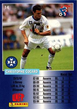 1994-95 Panini UNFP #14 Christophe Cocard Back