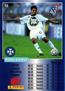 1994-95 Panini UNFP #18 Pascal Vahirua Back