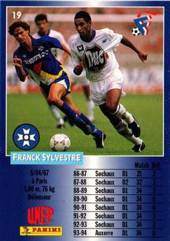 1994-95 Panini UNFP #19 Franck Silvestre Back