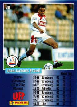 1994-95 Panini UNFP #38 Jean-Jacques Etame Back