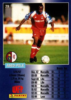 1994-95 Panini UNFP #79 Abedi Pele Back