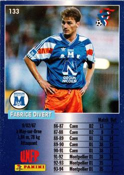 1994-95 Panini UNFP #133 Fabrice Divert Back
