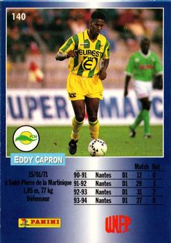 1994-95 Panini UNFP #140 Eddy Capron Back