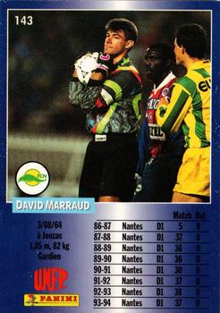 1994-95 Panini UNFP #143 David Marraud Back