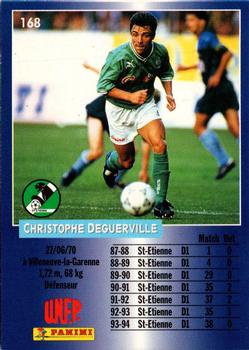 1994-95 Panini UNFP #168 Christophe Deguerville Back