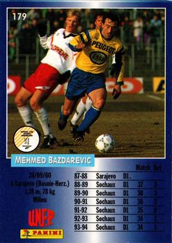 1994-95 Panini UNFP #179 Mehmed Bazdarevic Back