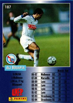 1994-95 Panini UNFP #187 Ali Bouafia Back