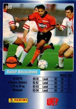 1994-95 Panini UNFP #202 Raouf Bouzaienne Back
