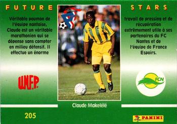 1994-95 Panini UNFP #205 Claude Makelele Back