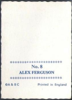 1969-70 A&BC Crinkle Cut Photographs (Scottish) #8 Alex Ferguson Back