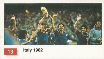 1990 Merlin The World Cup Sticker Collection Italia 1990 #13 Italy (Winner Team Photo WC-1982) Front