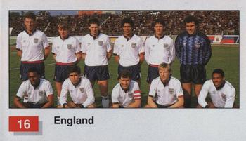 1990 Merlin The World Cup Sticker Collection Italia 1990 #16 England Team Photo Front