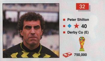 1990 Merlin The World Cup Sticker Collection Italia 1990 #32 Peter Shilton Front