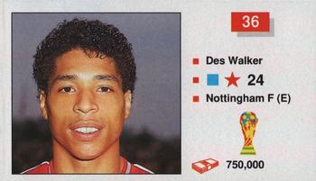1990 Merlin The World Cup Sticker Collection Italia 1990 #36 Des Walker Front