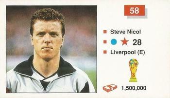 1990 Merlin The World Cup Sticker Collection Italia 1990 #58 Steve Nicol Front