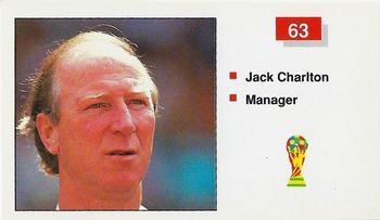 1990 Merlin The World Cup Sticker Collection Italia 1990 #63 Jack Charlton Front