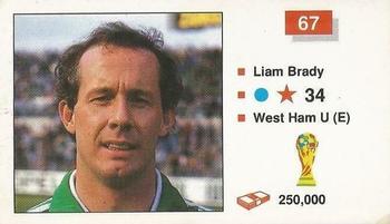 1990 Merlin The World Cup Sticker Collection Italia 1990 #67 Liam Brady Front