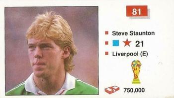 1990 Merlin The World Cup Sticker Collection Italia 1990 #81 Steve Staunton Front