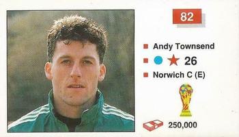 1990 Merlin The World Cup Sticker Collection Italia 1990 #82 Andy Townsend Front