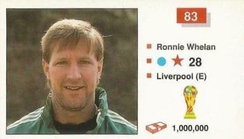 1990 Merlin The World Cup Sticker Collection Italia 1990 #83 Ronnie Whelan Front