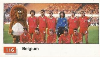 1990 Merlin The World Cup Sticker Collection Italia 1990 #116 Belgium Team Photo Front