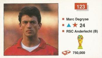 1990 Merlin The World Cup Sticker Collection Italia 1990 #123 Marc Degryse Front