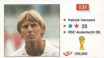 1990 Merlin The World Cup Sticker Collection Italia 1990 #131 Patrick Vervoort Front