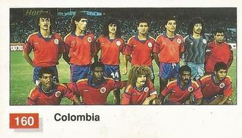 1990 Merlin The World Cup Sticker Collection Italia 1990 #160 Colombia Team Photo Front