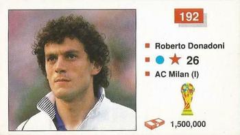 1990 Merlin The World Cup Sticker Collection Italia 1990 #192 Roberto Donadoni Front