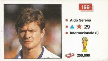 1990 Merlin The World Cup Sticker Collection Italia 1990 #199 Aldo Serena Front